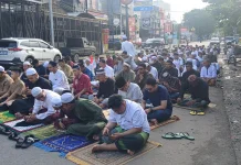 Ratusan Jemaah Padati Masjid Mesjid Al Khair Banjarmasin