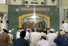 Khutbah Ramadan Warnai Salat Idulfitri di Mesjid Nurul Huda