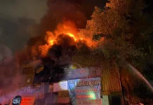 Kebakaran di Pasar Lima, Api Melalap Sejumlah Bangunan Dini Hari Tadi