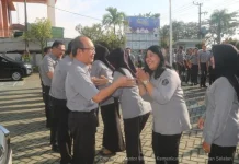 Apel Pasca Libur, Kakanwil Kemenkum Kalsel Tekankan Semangat Baru