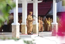 Apel dan Halalbihalal Awali Hari Pertama Kerja ASN Pemkab Batola