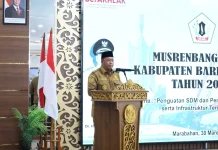 Bupati Batola Buka Musrenbang RKPD 2027 Tekankan Partisipasi Aktif