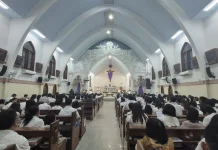 Suasana Khidmat Warnai Misa Kamis Putih di Katedral Banjarmasin
