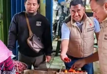 Pasca Lebaran Satgas Pangan Polda Kalsel Sidak Pasar Antasari