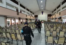 Pastikan Paskah Aman, Tim Jibom Sterilisasi Gereja di Banjarmasin