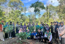 Distan Banjar Monitoring Budidaya Kopi dan Padi Apung di Aranio