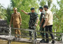 TNI Pemko Banjarmasin Turun Tangan, Jembatan Perintis Garuda Akhirnya Dibangun!