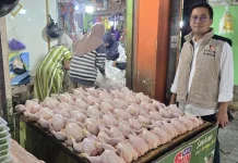 Satgas Pangan Polda Kalsel Pastikan Harga Bapok Stabil di Pasar Kuripan