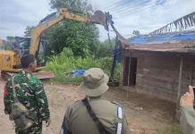 Satpol PP Banjar Tertibkan 23 Bangunan Liar Berkedok Warung