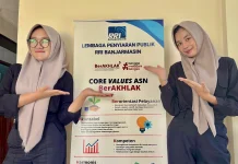 Siswi SMKN 1 Banjarmasin Pelajari LPU RRI Banjarmasin