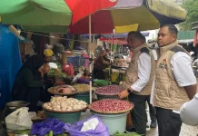 Awasi Harga Bapokting, Satgas Pangan Polda Kalsel Sidak Pasar Antasari