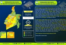 Hujan Lebat Disertai Petir Berpotensi Guyur Kalsel Sore Ini