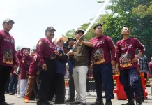 Lomba Rasa Nyata, Ratusan Petugas Damkar di Banjarmasin Adu Ketangkasan