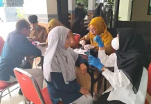 RRI Banjarmasin Bersama Puskesmas Karang Mekar Gelar Pemeriksaan Kesehatan