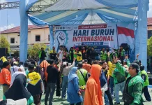 Peringatan May Day, Buruh di Kalsel Minta Outsourcing Dihapuskan