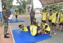 Kodim 1002/HST Laksanakan Garjas Periodik I untuk Jaga Kebugaran Prajurit