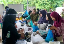 Disperindag Balangan Gelar Pasar Murah ke-28 di Desa Munjung