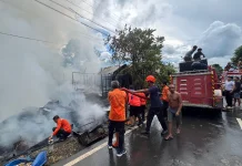 Kebakaran di Muara Ninian Balangan Hanguskan Lima Rumah Warga