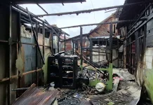 Kebakaran di Gang Guntur Kelurahan Mawar Hanguskan Tiga Rumah