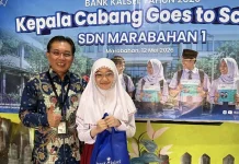 Momen Hardiknas, Bank Kalsel Marabahan Goes To School Edukasi Keuangan