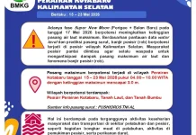 BMKG Keluarkan Peringatan Dini Banjir Rob Kotabaru Mulai Hari Ini