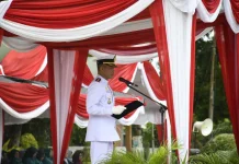 Danlanal Pimpin Upacara HUT Ke-77 Tentara Divisi ALRI IV Pertahanan Kalimantan