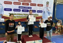 Pertandingan Cabor Senam di Hari Pertama O2SN berlangsung Penuh Persaingan