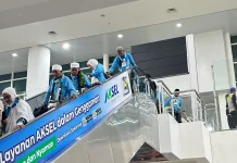 Jemaah Kloter 1 Tiba di Bandara Internasional Syamsudin Noor