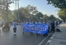 Warga Banua Ikut Meriahkan Funwalk Bola Gembira TVRI, Sambut Piala Dunia 2026