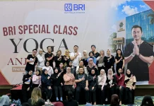 BRI Martapura Perkuat Loyalitas Nasabah lewat Kelas Yoga Eksklusif
