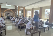 Pascakebakaran, Siswa MTs Muhammadiyah 1 Banjarmasin Ulangan di Masjid