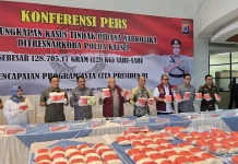 Polda Kalsel Kembali Gagalkan Peredaran 128 Kilogram Sabu