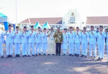 Supian HK Dukung Lomba Formasi Pengibaran Bendera Kalsel