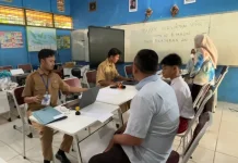 Meski di tengah Kota, Kuota Murid Baru SMPN 10 Banjarmasin Belum Terpenuhi