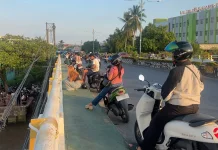 Jembatan Jadi Tempat Nonton Layangan, Dishub Banjarmasin Gencarkan Penertiban