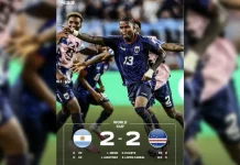 Lopes Cabral Cetak Gol Kelas Dunia ke Gawang Argentina