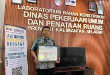 Laboratorium PUPR Kalsel Kembali Terakreditasi, Tambah Tiga Parameter Pengujian