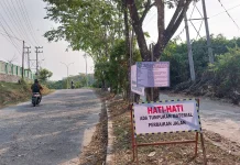 Dinas PUPR Perkim Balangan Mulai Benahi Kerusakan Jalan Muara Pitap-Lingsir