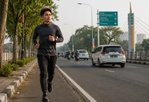 Ramai Tren Lari, Pelari Diminta Tetap Tertib di Jalan