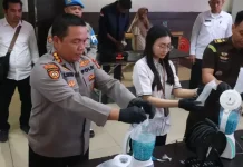 Polresta Banjarmasin Musnahkan Belasan Kilo Sabu dan Ekstasi