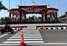 Panggung Siring Disulap Merah Putih, Balai Kota Bernuansa Istana Negara