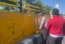 Polsek Banjarmasin Utara Cat Jembatan Pangeran