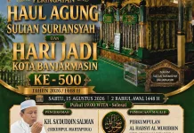 Ribuan Jemaah Diperkirakan Hadiri Haul Sultan Suriansyah ke 500 di Banjarmasin