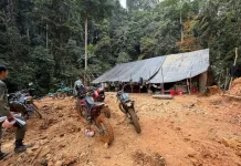 Belasan Pondok Tambang Emas Ilegal ditemukan di Hutan Tabalong