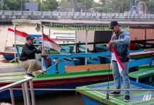 Puluhan Klotok Banjarmasin Bakal Jadi Lautan Merah Putih pada HUT RI ke-81