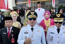 Upacara HUT ke-81 RI di Kalsel Berlangsung Khidmat, Tamu Kenakan Busana Adat