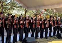 Paduan Suara Polda Kalsel Meriahkan HUT RI ke-81