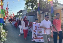 Semarak HUT ke-81 RI, SDN Teluk Tiram 6 Gelar Jalan Sehat