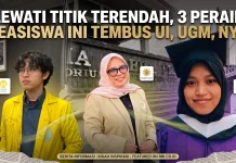 Lewati Titik Terendah, Kisah Tiga Peraih Beasiswa "UI, UGM, NYU"