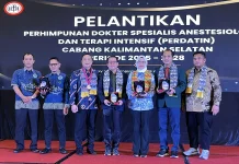 Pengurus Perdatin Kalsel 2026–2028 Resmi Dilantik, Siap Hadirkan Banua Anestesia